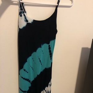 long tie dye maxi dress